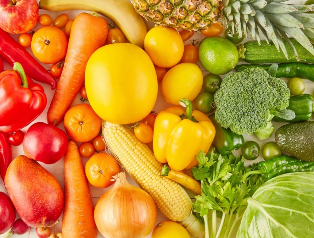 variety of fresh vegetables healthy eating