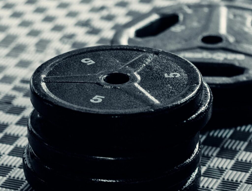 barbell weight plates strength training equipment