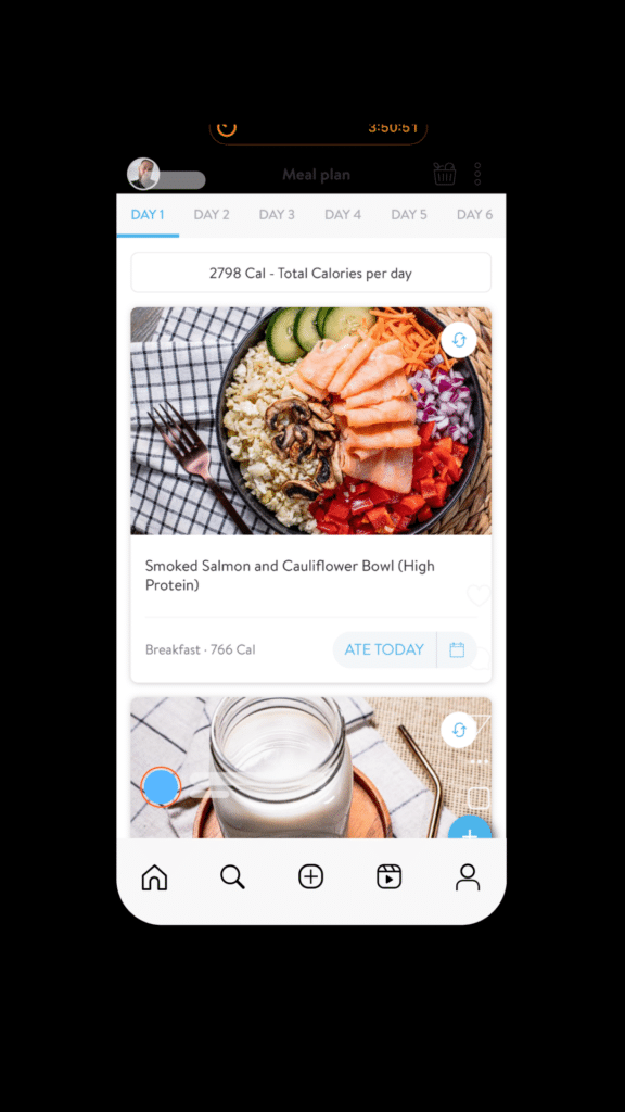 train like rob app meal plan