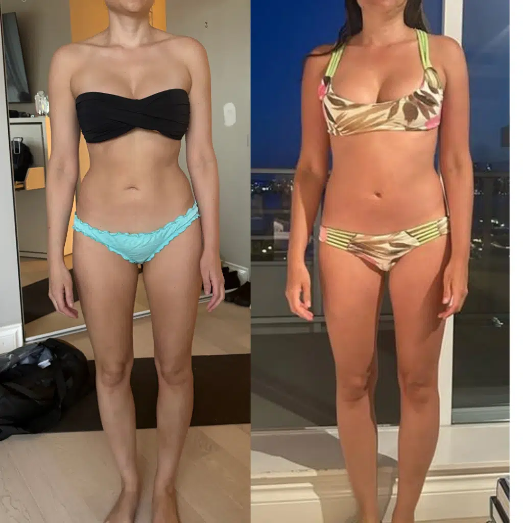 Female personal training client in vancouver who lost 10lbs
