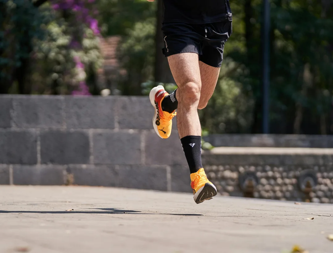running outdoors while travelling
