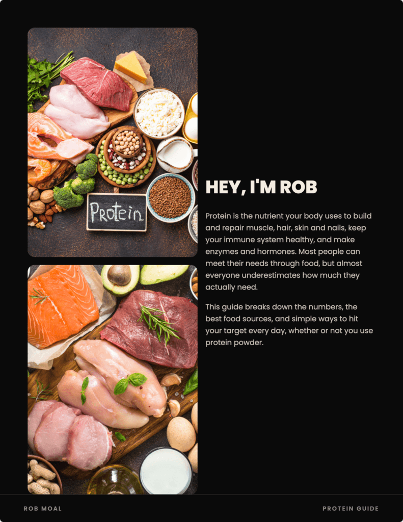 free protein guide