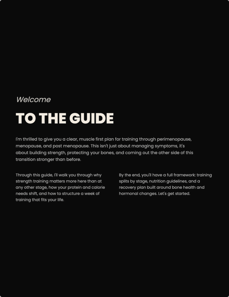 Menopause Training Guide